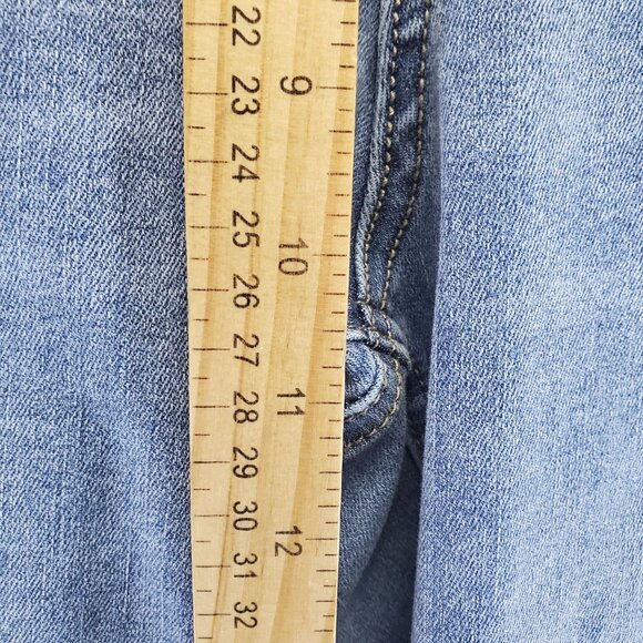 Cato Jeans Womens 16W Light Blue Hi-Rise Cropped Stretch Cotton Blend - Picture 7 of 14